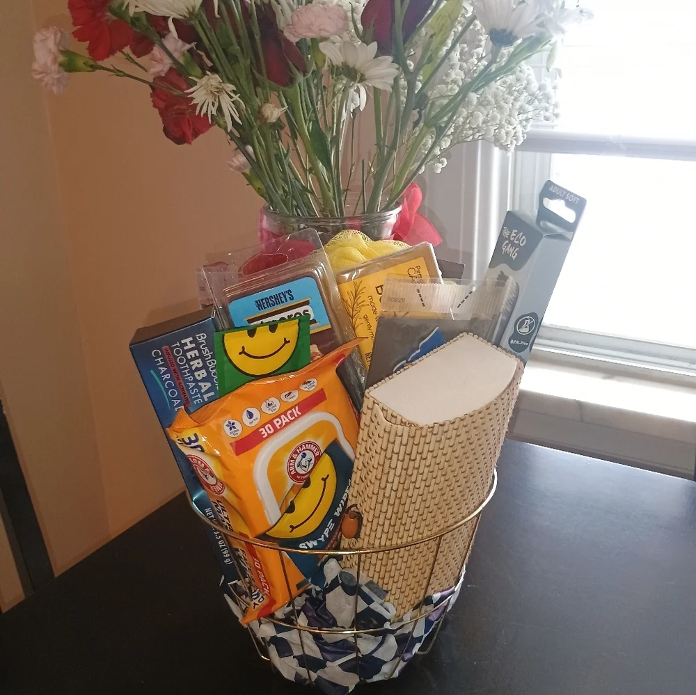 Men's custom gift basket pamper me I love you Father's Day birthday anniversary